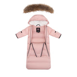 Ellabee Down Fur Snowsuit Baby Pink