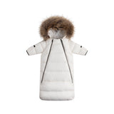 Ellabee Down Fur Snowsuit Off White