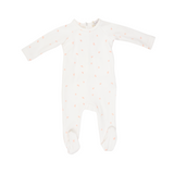Oubon ss051 Bird Print White Footie