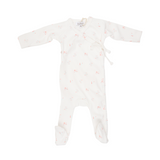 Oubon ss066 Red Floral Footie