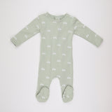 CP 2269 Tiny Bikes Sage Green Footie