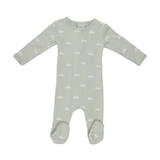 CP 2269 Tiny Bikes Sage Green Footie