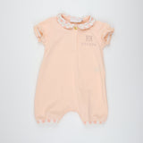 Escada 74201 Shell Pink Coverall W Print on Collar