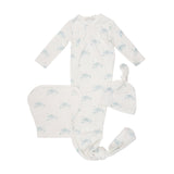 Kipp 3111 Carousel Knotted Gown Set Blue