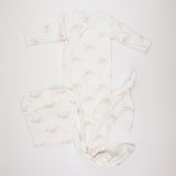 Kipp 3111 Carousel Knotted Gown Set Pink