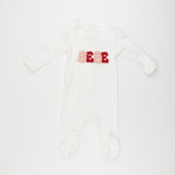 Coton Pompom 2460 Ivory Girls Bebe Footie