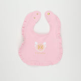 Escada 74216 Pink Print & Embroidered Logo Bib
