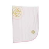 Escada 74216 White Printed Logo Blanket