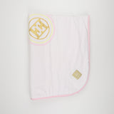 Escada 74216 White Printed Logo Blanket