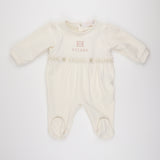 Escada 74203 Snow White Waist Trim Footie