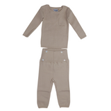 Kipp G2536 High Waisted Long Knit Set Stone