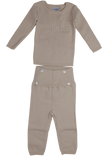 Kipp G2536 High Waisted Long Knit Set Stone
