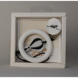 Doodle 0313 White W Balloon Teether Paci Clip