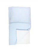 Petite Laure Blue Gingham & waffle Bedding Set