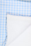 Petite Laure Blue Gingham & waffle Bedding Set