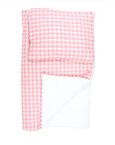 Petite Laure Pink Gingham & waffle Bedding Set