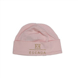 Escada 804 Pink and Gold Print Beanie