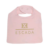 Escada 804 Pink and Gold Print Bib