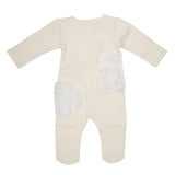 Latte Ivory Fur Patch Onesie