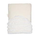 Latte Ivory Fur Patch Blanket