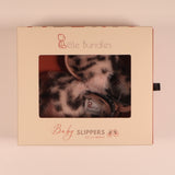 Little Bundles Leopard Pink Baby Slippers