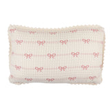 Pudu Pink Bow Pillow