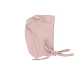 Pudu Ribbed Bonnet Pink