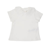 Chloe Cotton Percale Collar T-Shirt