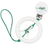 Doodle 0122 Green Eiffel Tower Teether Paci Clip
