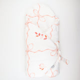 Petite Laure Baby Wrap Grid Floral Pink