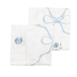 Petite Laure 2Pk Nappies Grid Floral Blue