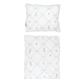 Petite Laure Baby Bedding Grid Floral Blue