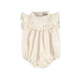 Bebe Organic Jora Romper Flower Lace