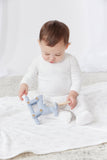 Kipp 3004 Blue Rocking Horse Romper & Hat Set