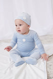 Kipp TD3046 Blue Leaf Motif Romper & Hat