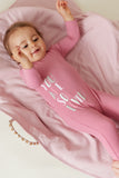 Kipp TD2929 Text Rib Romper Pink