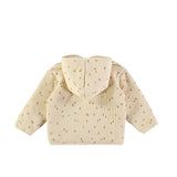 Babyclic Little Fruits Cinnamon Quilted Waffled Jacket Jacket