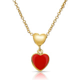 Lily Nily Double Heart Pendant Red