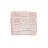 Bebe Organic Mai Baby Blanket Dusty Rose Patchwork