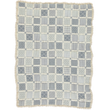 Bebe Organic Mai Baby Blanket Blue Patchwork