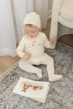 Bee & Dee HLNIB Ivory Boys Little Nursery Footie & Hat