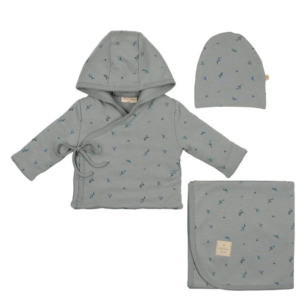 Mon Tresor Nature's Print Layette Set - Quarry