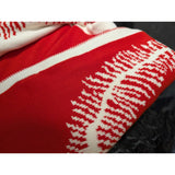 INIMINI 2604/C/1 Red/White Knit Blanket