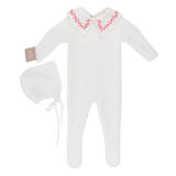 Carmina DK-56 White/Sweet Footie & Bonnet