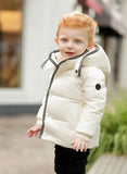 Pramie 2446 Ivory Boys Jacket W/Blk & White Edge