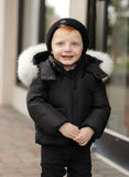 Pramie 2433 Black W/White Fur Jacket