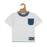 RetroKid Jean Patch Cotton Tshirt Denim