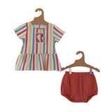 Retrokid Summer Stripe Baby Girl Set