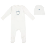 Mini Label Pocket Footie & Hat Boys (12M)