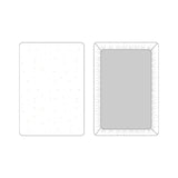 Kipp TD2907 Dot Fitted Porta Crib Sheet Stone